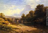 George Vicat Cole Canvas Paintings - Staveton Bridge, Devon
